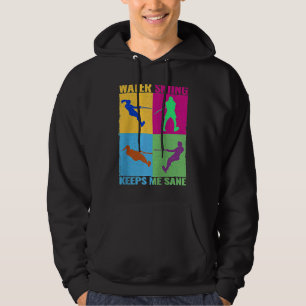 Sudadera El esquí acuático me mantiene cuerdo mujeres color
