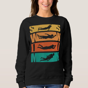 Sudadera El Estilo Vintage De Natación Ideal Para Los Nadad