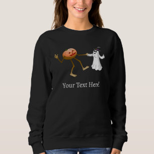 Sudadera El fantasma y el baile de Halloween de la calabaza