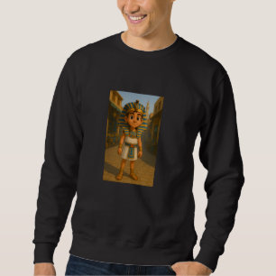 Sudadera El faraón egipcio bebé rey Tut, ilustración de Tut