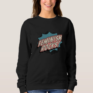 Sudadera El feminismo hace rock en la marcha retro de los d