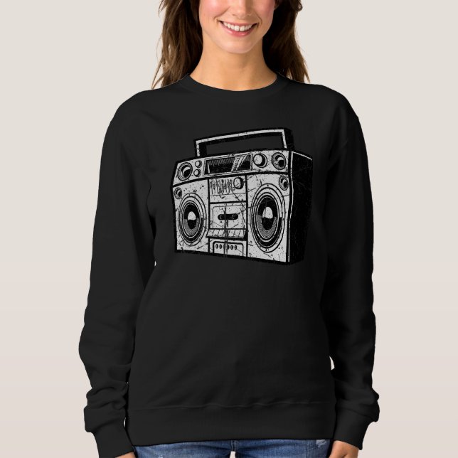 Sudadera El Fiesta de Hip Hip Rap R&b Vin de Ghetto Blaster (Anverso)