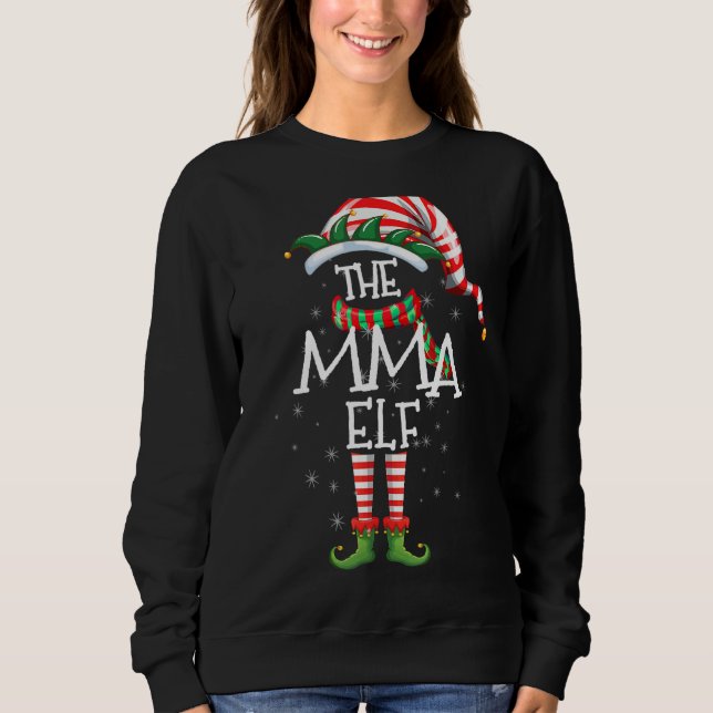 Sudadera El Fiesta de Navidades del grupo de familia Mama E (Anverso)