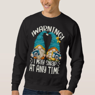 Sudadera El Fotógrafo Gnomé Advirtiendo Que Puedo Tomarlo E