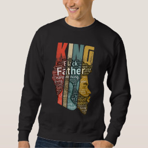 Sudadera El fuerte rey negro africano, el miedo natural de