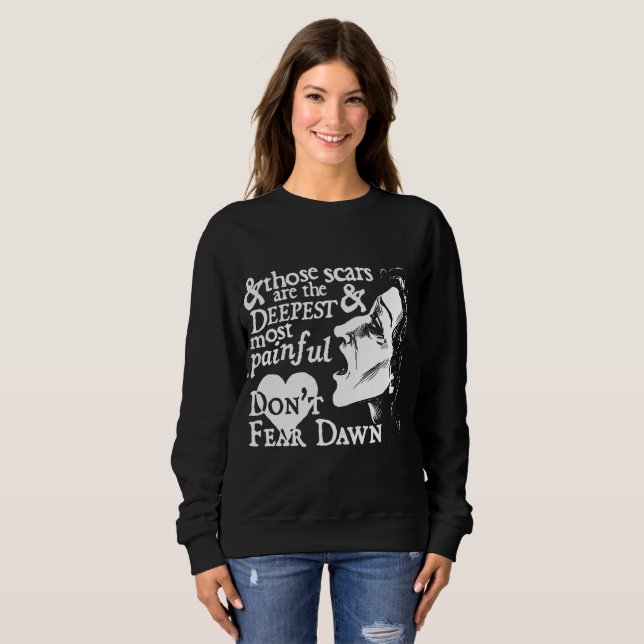 Sudadera El funcionario no teme la camiseta del amanecer - (Anverso completo)