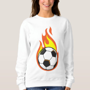 Sudadera El fútbol en llamas