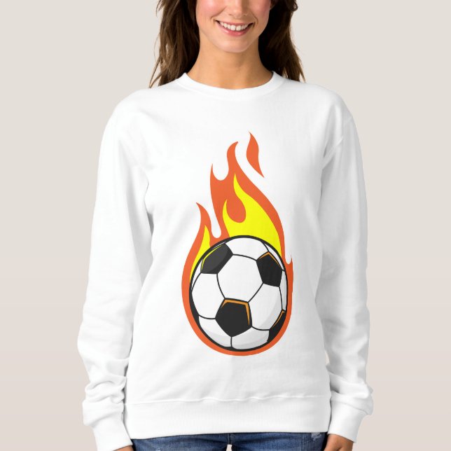 Sudadera El fútbol en llamas (Anverso)