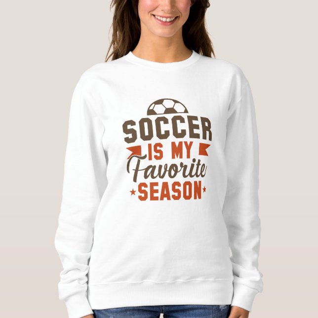 Sudadera El fútbol es mi estación favorita (Anverso)