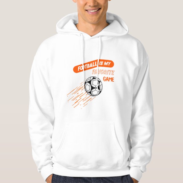 Sudadera El fútbol es mi juego favorito (Anverso)