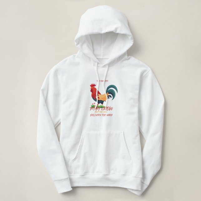 Sudadera El gallo con flores (Diseño del anverso)