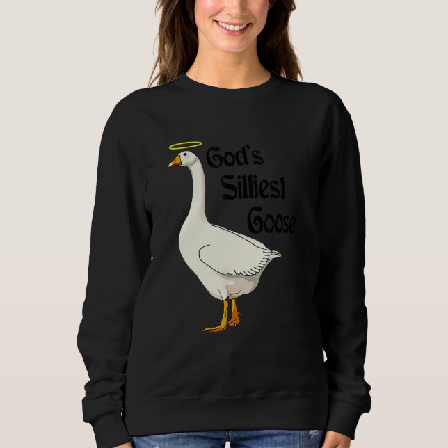 Sudadera El ganso más tonto de Dios   Pato   (Anverso)