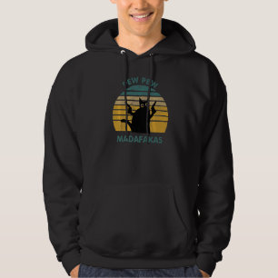 Sudadera El gato añejo Pew Pew Madafakas