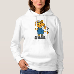 Sudadera El gato como mecánico con el español