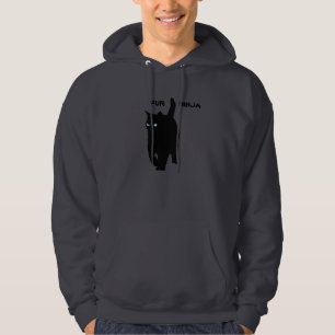 Sudadera El gato del gatito es piel Ninja (los ojos azules)