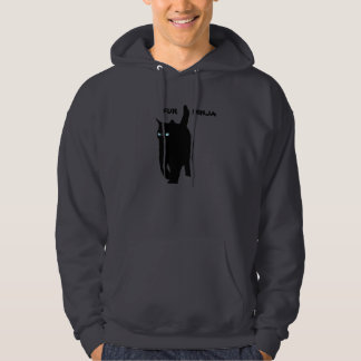 Sudadera El gato del gatito es piel Ninja (los ojos azules)