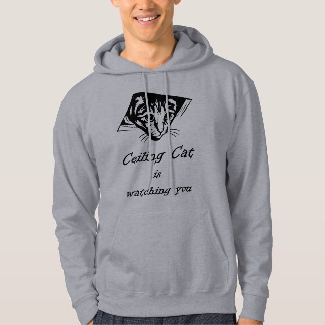 Sudadera El gato del techo le está mirando (Anverso)