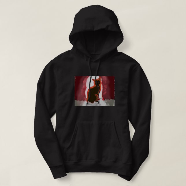 Sudadera El gato detrás de la cortina (Diseño del anverso)