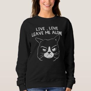 Sudadera El gato es malhumorado, el pueblo sarcasmo J