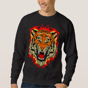 Sudadera El gato grande del tigre, bengala animal salvaje d