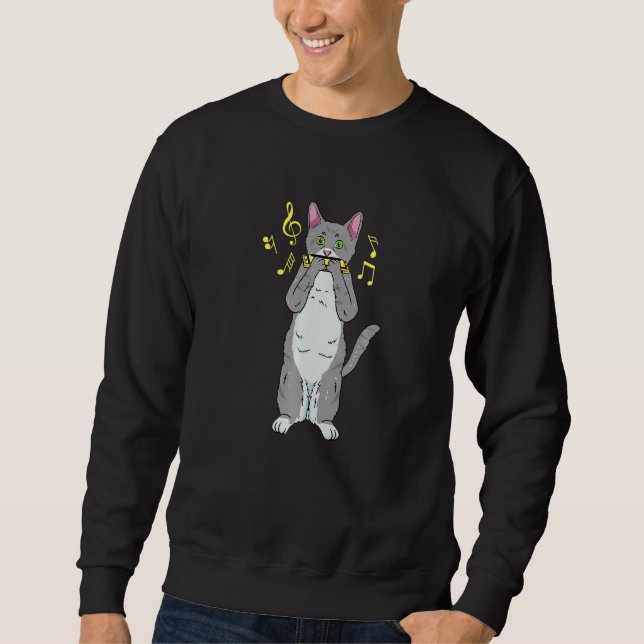 Sudadera El gato juega a la armonía armónica (Anverso)