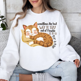 Sudadera El gato lindo amante animal tema acogedor