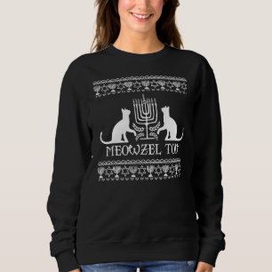 Sudadera El gato Meowzel Tov Judío Hanukkah Divertido suéte