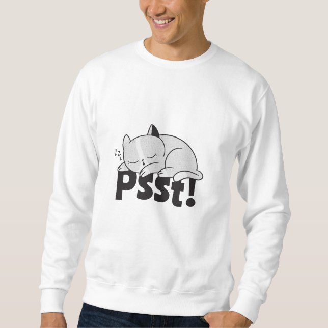 Sudadera El gato perezoso está durmiendo (Anverso)