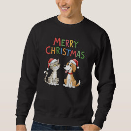 Sudadera El gato y el perro de los hombres de navidad