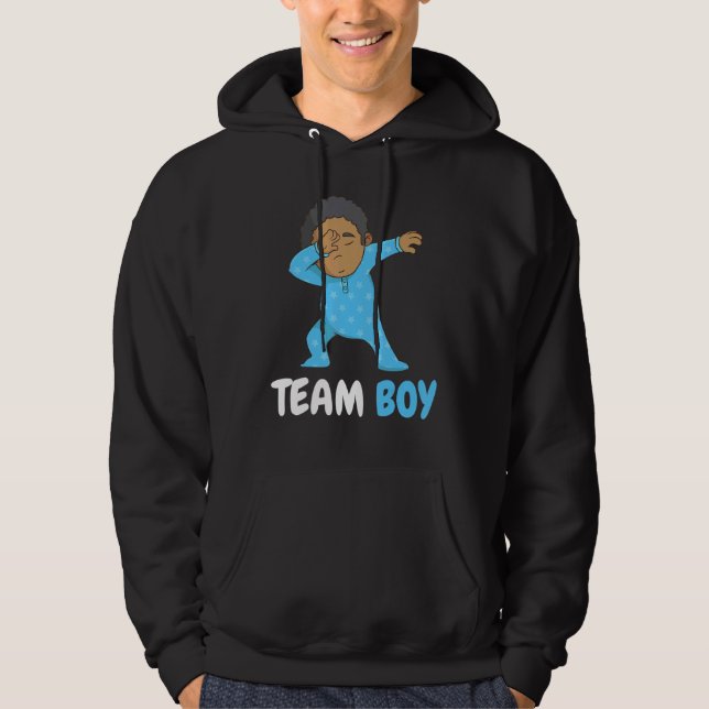 Sudadera El género de Team Boy revela a los hombres mujeres (Anverso)