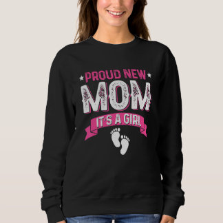 Sudadera El género familiar revela la orgullosa nueva madre