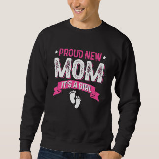 Sudadera El género familiar revela la orgullosa nueva madre
