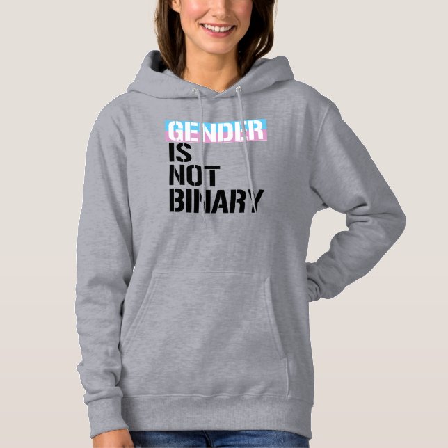 Sudadera El género no es binario (Anverso)