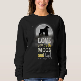 Sudadera El Gigante Schnauzer Perro Amor A La Luna