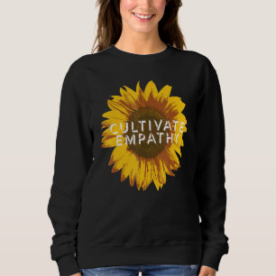 Sudadera El girasol perturbado por la empatía cultiva retro