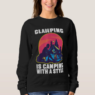 Sudadera El Glamour Está Acampando Con Un Camping Estilo Di