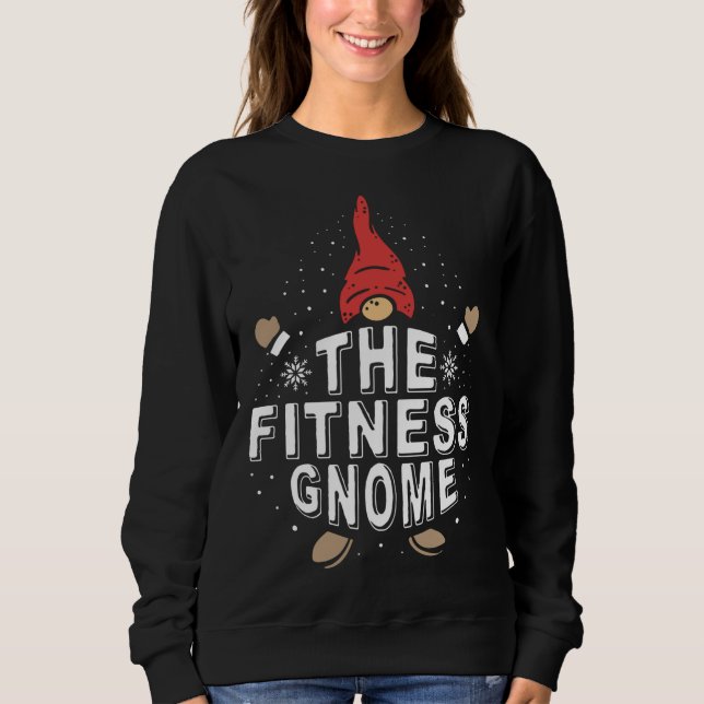 Sudadera El Gnome de Fitness Funny Matando Navidades de fam (Anverso)