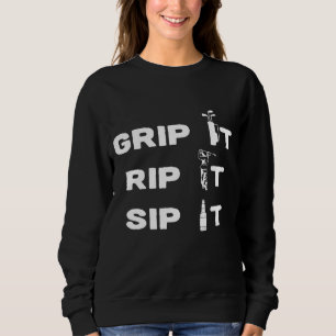 Sudadera El golf divertido le toma a las bolas la idea de r