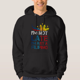 Sudadera El gracioso Chiste Pinoy Puntualidad Filipinas Fil