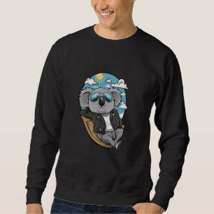 Sudadera El Gracioso Oso De Koala Se Relaja En La Playa
