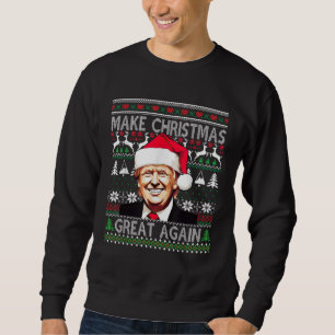 Sudadera El gracioso Santa Trump 2024 vuelve a hacer grande