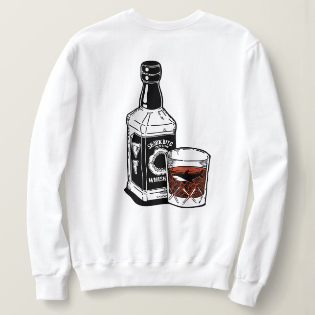 Sudadera El gran Jack Blanco Daniels (Reverso del diseño)