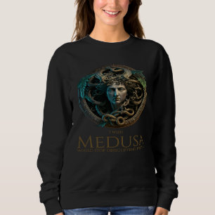 Sudadera El griego antiguo que me gustaría que Medusa detuv