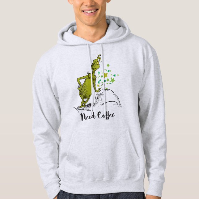 Sudadera El Grinch | Necesidad de café (Anverso)