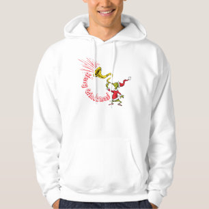 Sudadera El Grinch Soplando la Bocina de Grinchmas Feliz