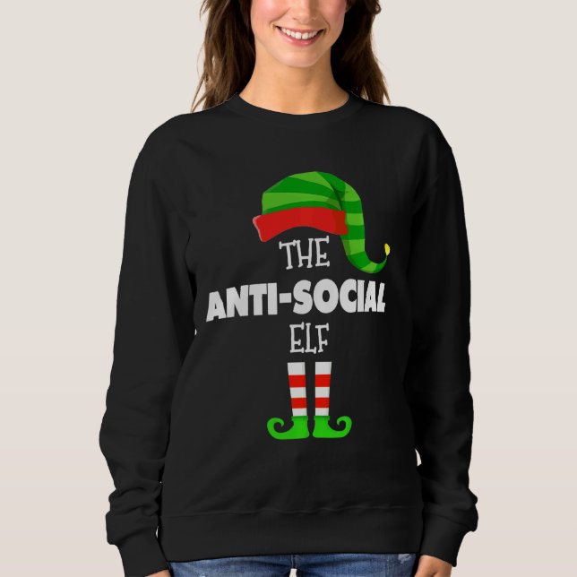 Sudadera El grupo antisocial que coincide con la Navidad fa (Anverso)