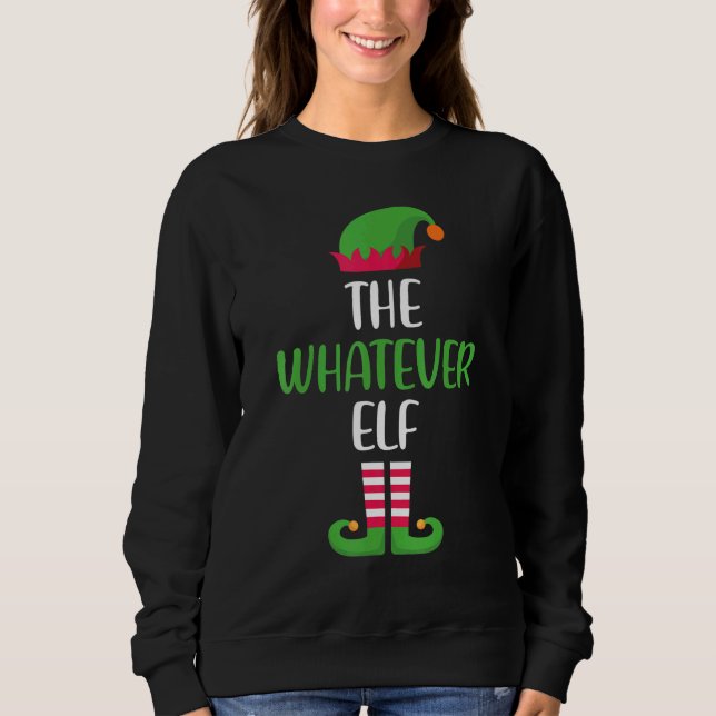 Sudadera El grupo de coincidencia de Navidades elfo (Anverso)
