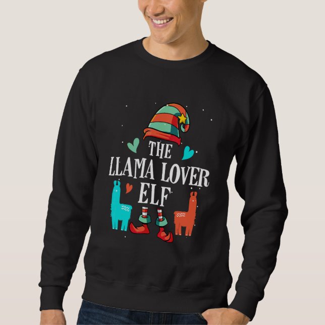 Sudadera El Grupo de Navidad de Llama Elf (Anverso)