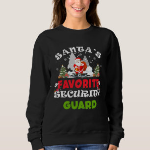 Sudadera El guardia de seguridad favorito de Santa divertid