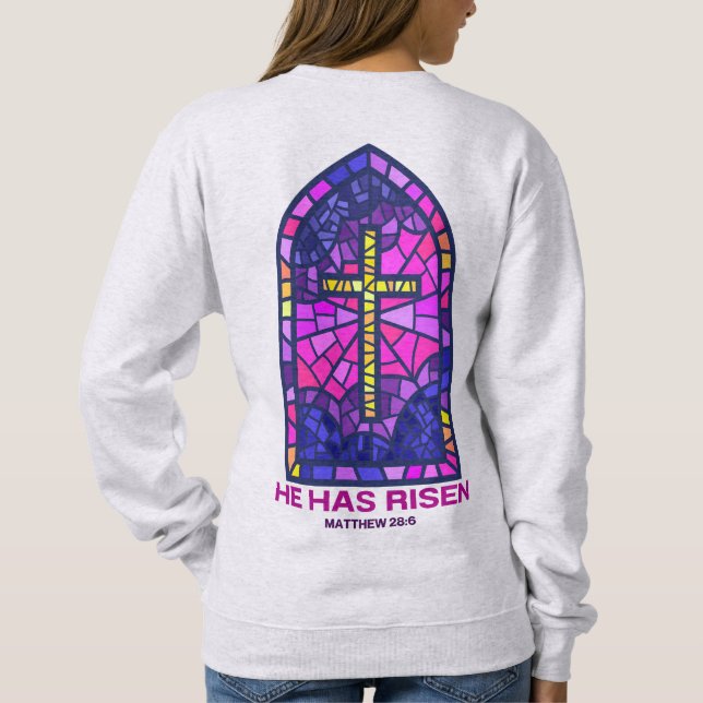 Sudadera Él Ha Resucitado (Reverso)